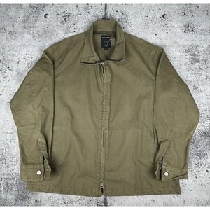Smith Center 100% Organic Cotton YKK Zip Jacket Sz L Made‎ USA